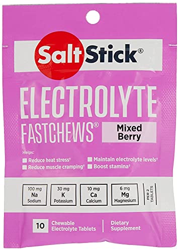 SaltStick Saltstick Fastchews Electrolyte Replacement - Pack of 10 Chews (Mixed Berry)
