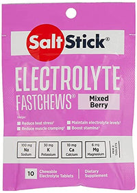 SaltStick Saltstick Fastchews Electrolyte Replacement - Pack of 10 Chews (Mixed Berry)