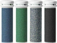 4 x CSL-TECH Mineral Compatible with Emjoi Pedi Mixed Grade Coarse Replacement Rollers