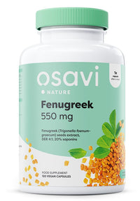 OSAVI Osavi Fenugreek 550 mg – 120 Vegan Capsules | Standardized Fenugreek Seed Extract for Healthy Blood Glucose Levels | Supports Normal Blood Sugar Regulation