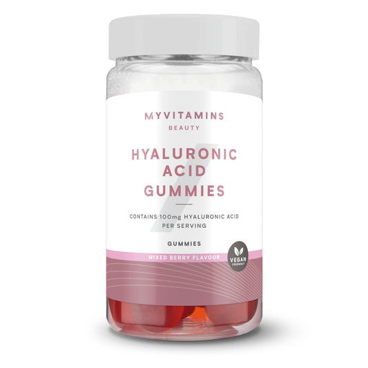 Myprotein Hyaluronic Acid Gummies - 100mg Hyaluronic Acid Per Serving - Supports Skin Hydration, Elasticity & Overall Skin Health - Delicious Mixed Berry Flavour - 60 Gummies