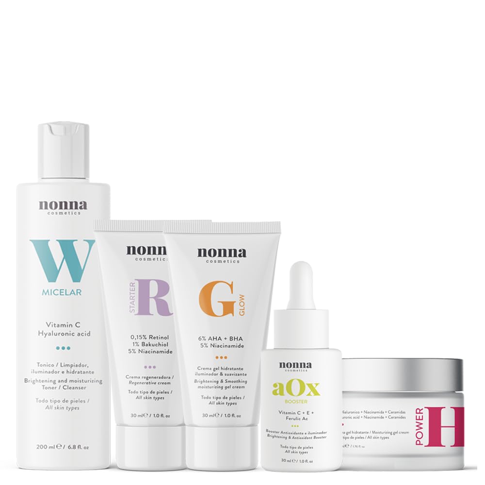 Nonna Cosmetics Vitamin C Face Serum with Vitamin E + Ferulic Acid & Resveratrol | Brightens Skin - Reduces Wrinkles - Combats Dark Spots & Environmental Damage | Antioxidant Protection & Glow | Lightweight 30ml