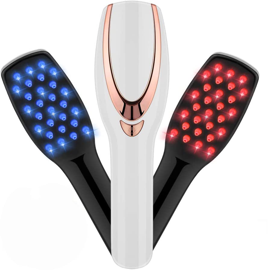 MO-UK Thanksgiving Gifts Phototherapy Scalp Massager Comb for Hair Growth,Hair Regrowth Brush for Him Gifts,Anti Hair Loss Head Care Electric Massage Comb Brush with USB Rechargeable