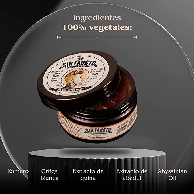 SIR FAUSTO Sir Fausto Old Wax Extra Strong. Extra Strong Styling Wax 100ml