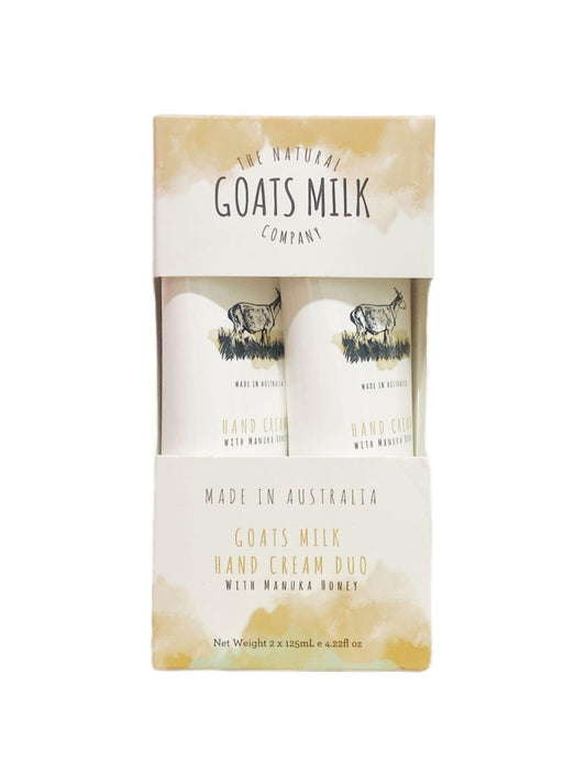 The Natural Goat Milk Company - Goats Milk Hand Cream Duo - With Manuka Honey 125mL×2