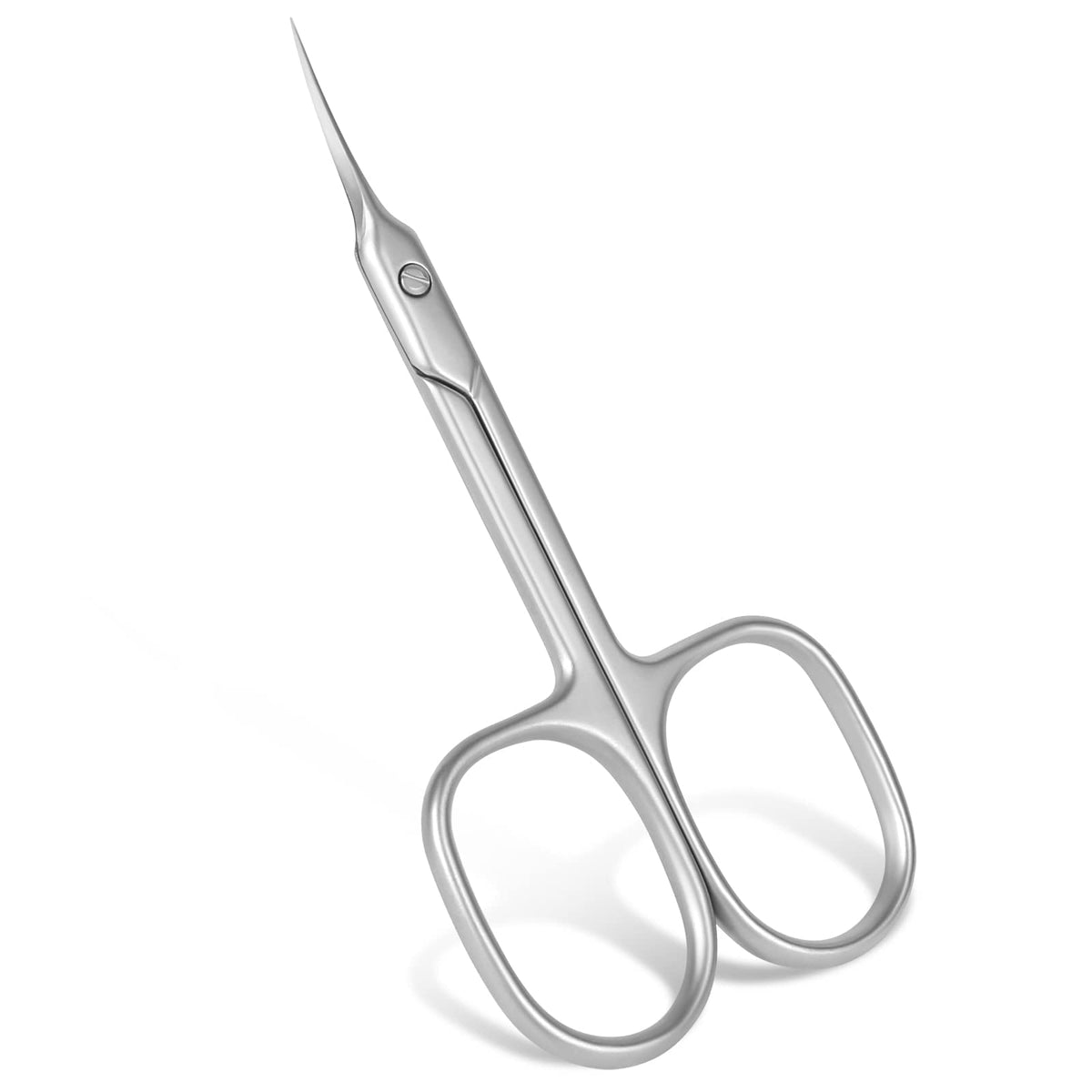 URAQT Nail Scissors, Professional Stainless Steel Curved Cuticle Scissors, Sharp Dead Skin Scissors Manicure Scissors, Pointed Beauty Scissors for Trimming Eyebrows, Nose Hair, Finger & Toe Nail Care