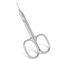 URAQT Nail Scissors, Professional Stainless Steel Curved Cuticle Scissors, Sharp Dead Skin Scissors Manicure Scissors, Pointed Beauty Scissors for Trimming Eyebrows, Nose Hair, Finger & Toe Nail Care