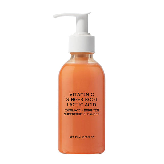 Papaya Foaming Cleanser with Vitamin C &Ginger Root - Exfoliating Face Wash for Oily Skin & Sensitive Skin