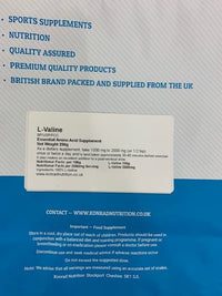 Konrad Nutrition L-Valine - Amino Acid USP Grade 250g