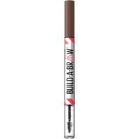 Maybelline New York, Build A Brow: 2 in 1 Brow Pen + Sealing Gel, Real-looking, Fuller Brows, Waterproof, Sweat- & Smudge-resistant, 24H Wear, Vegan Formula, Shade 257: Medium Brown