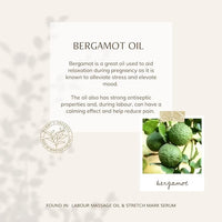Mummy’s Organics Organic Labour Massage Oil | Clary Sage & Frankincense | Award-Winning | Made by Midwives | Promotes Natural Pain Relief & Relaxation | Essential Pregnancy & Labour Kit | 50ml | Mummy's Organics
