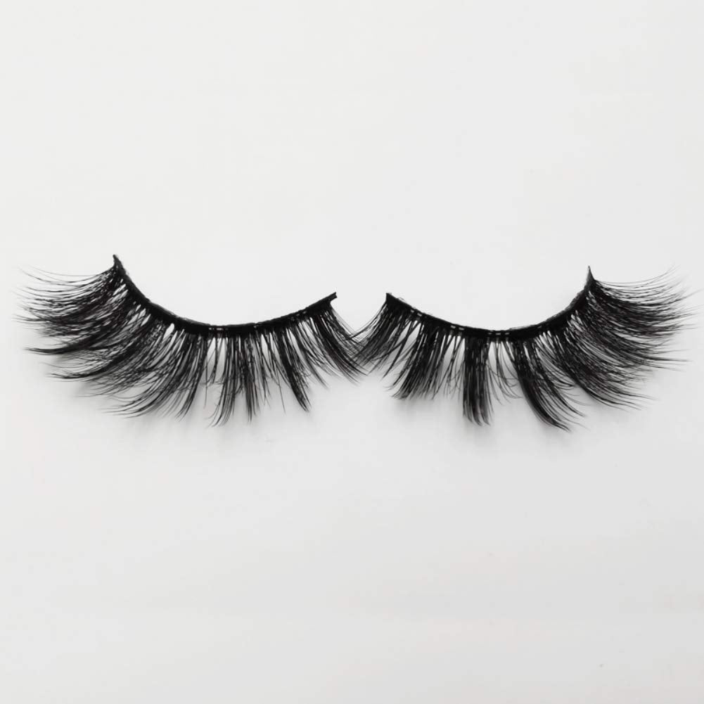 Elocoise False Eyelashes,3D Eye Lashes Reusable 4 Pairs Long Hand-made Faux Eyelashes for Eye Makeup (G107)