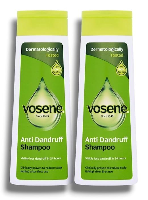 Generic Anti Dandruff Shampoo By Vōsēnē | Dermatologically Tested - 24-Hour Visible Dandruff Reduction | For Clean, Soft Hair & Efficacy Against Dandruff, Reduce Scalp Itching | 300mL Each