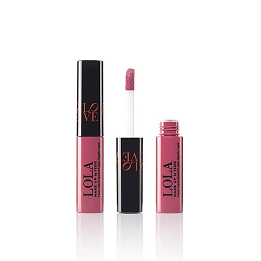 Lola Make Up by Perse Lola Make-Up Love Lola Collection Matte Liquid Lipstick, Long Lasting & Silky Light Wear, Enriched With Vitamin E, Shea Butter And Jojoba Oil, Vegan, No.1 First Date - Dirty Pink