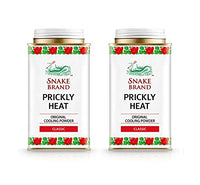 SNAKE BRAND Prickly Heat Cooling Body Powder 140g (Classic, Pack of 2)