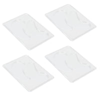 Pongnas 12Pcs DIY Under Eye Patches Molds, Safe Healthy Natural Reusable Transparent Eye Mask Patch Tray Plate