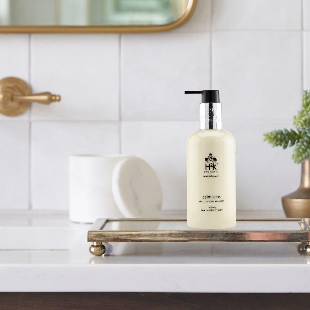 Moisturising Cocoa Butter Hand & Body Cream, Mango and Cocoa Butter Scented (250ml) Calm Seas by H2K Botanicals