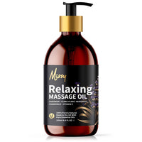 Just Missy Relaxing Massage Oil by Missy - Luxurious Soothing Blend Massage Oil for Date Night with Lavender, Chamomile, Ylang Ylang & Bergamot, Enriched with Vitamin E, Lightweight Grapeseed Oil Base