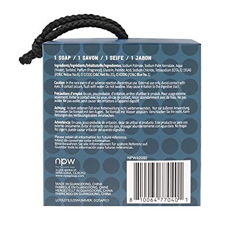 NPW Men's Novelty Soap Bar - Hello Handsome Wash Your Nuts Soap On A Rope For Men