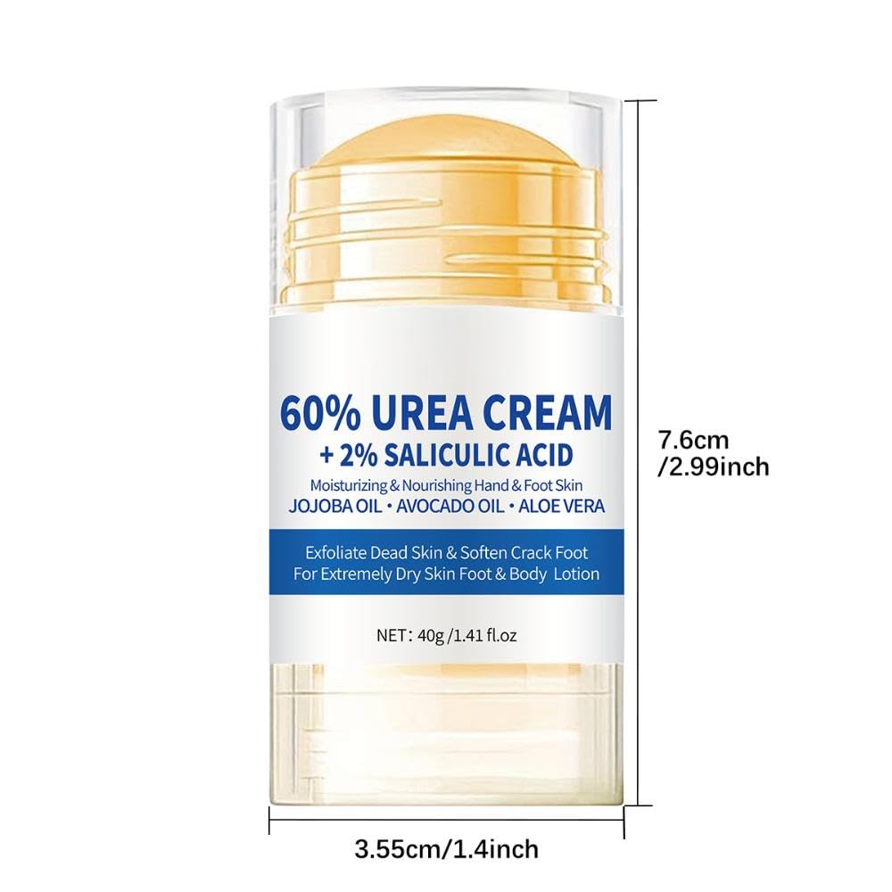 ZoeyShine 60% Urea Foot Cream for Cracked Heels and Dry Skin, Cracked Heel Cream, Skin Care Hands & Feet, Fast Absorbing Non-Greasy Formula with Moisturizing Ingredients
