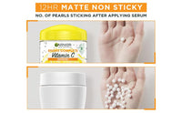 Brightening Moisturiser Garnier, Serum Gel, Infused with Vitamin C and Lemon, For Radiant skin, Garnier Bright Complete Vitamin C, 45g