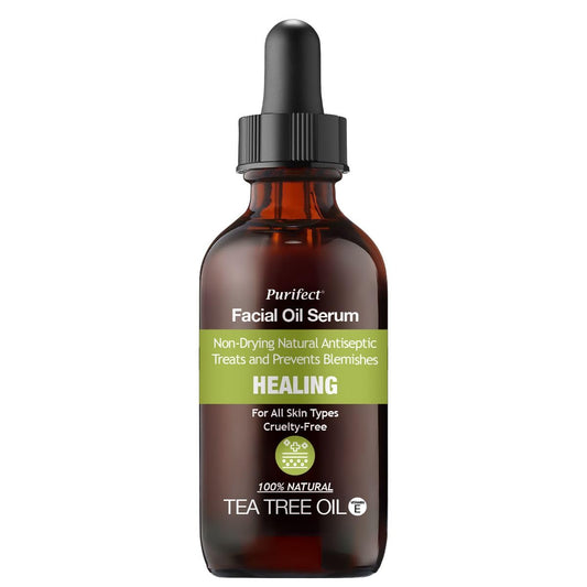 Purifect Tea Tree Facial Oil Serum with Vitamin E Oil, Purifying and Non-Drying on Blemish Prone Skin, Suitable For All Skin Types 60ml
