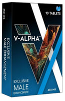 V-ALPHA - Longer, Stronger, and Harder – Performance and Stamina Endurance Booster Herbal Supplement for Men with Ginseng – 10 Tablets
