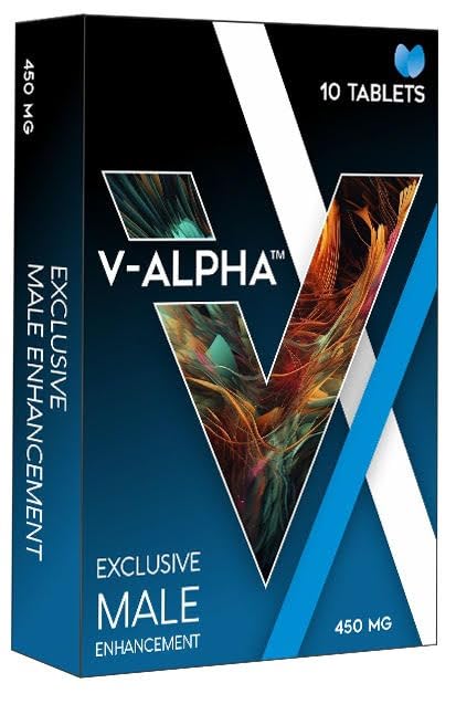 V-ALPHA - Longer, Stronger, and Harder – Performance and Stamina Endurance Booster Herbal Supplement for Men with Ginseng – 10 Tablets