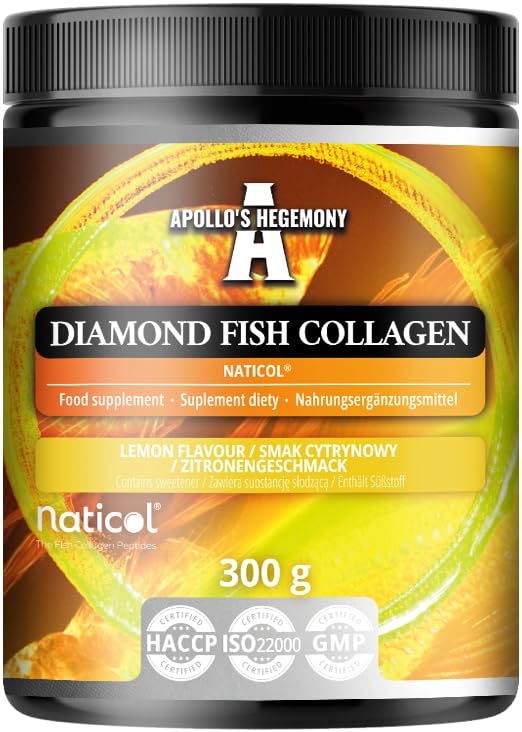 APOLLO'S HEGEMONY Diamond Fish Collagen 300g: Premium Fish Collagen 8500 mg Per Serving - 30 Servings - Supports Joint & Skin Health - by Apollo’s Hegemony