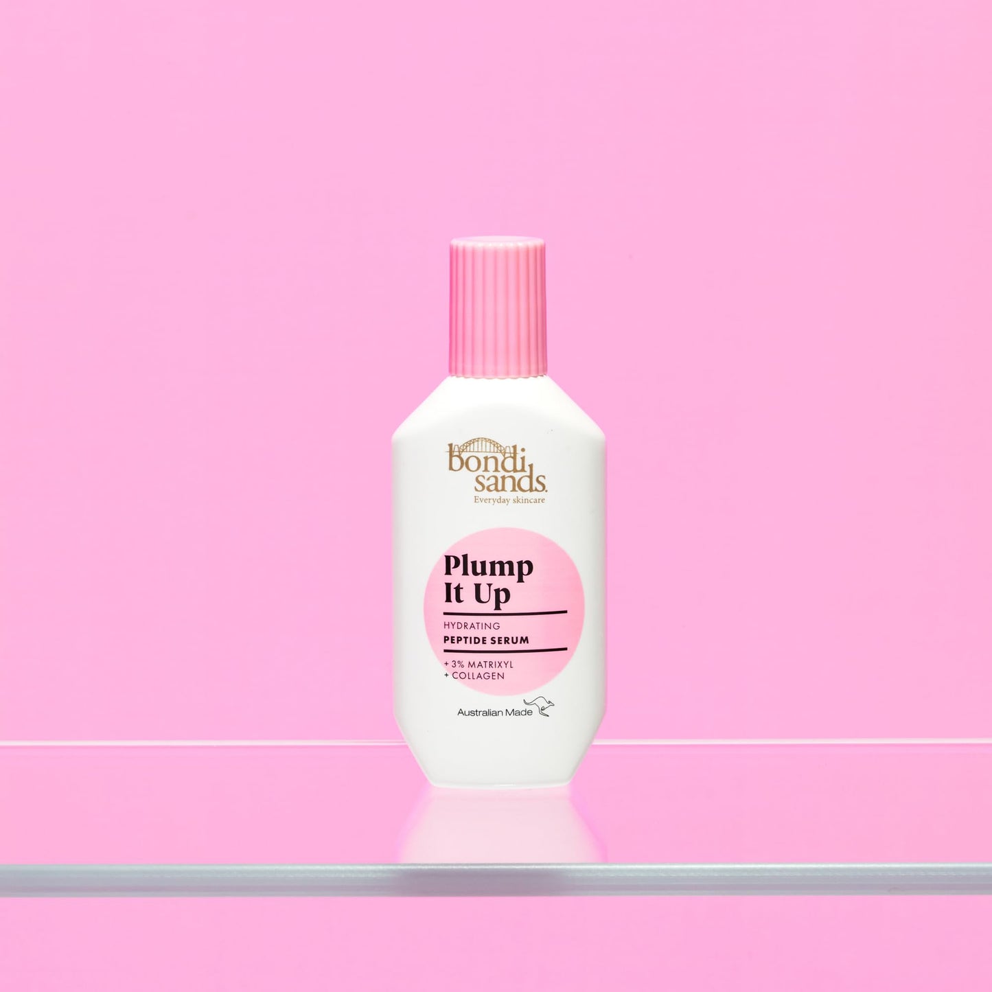 Bondi Sands Plump It Up Peptide Serum | Enriched with Collagen + Suitable for sensitive skin | Vegan + Cruelty Free | 30ml/1.01 Oz