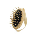 TEK - Scalp Massage Brush in Ash Wood with Strap, Ideal for Washing Air and Application of Anti-Hair Loss Lotions - 8.5 x 5 cm