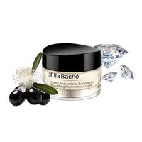Ella Baché Beautifying Repleneshing Cream | Anti-Aging Cream with beautifying diamond powder, premium extracts of olive and myrtle for an overall lifting effect | Firmer, younger, sublimated skin | 50 ml