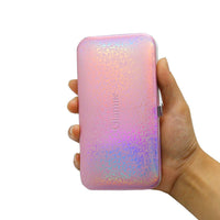 GLAMNE Glamne Manicure Pedicure Set Tools Professional Stainless Steel Nail Care Kits with Holographic Travel Case(Pink)