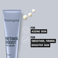 Neutrogena Retinol Boost Eye Cream (1x 15ml), Fragrance-Free Eye Cream for Ageing Skin, Under-Eye Treatment with Retinol for Fresher, Younger-Looking Skin