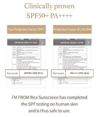 I'M From I'm from Rice Sunscreen 50ml, Physical, rice extract 41%, Non-nano zinc oxide, Reef friendly, skin sun protection