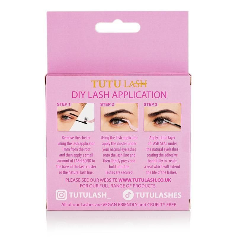 TUTU LASH Tutu Lash DIY Cluster Lashes DAY TU DAY 44 x cluster lashes self application easy to apply lashes lash cluster box re-usable vegan (Day Tu Day Cluster Lash Box)