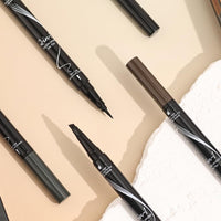 MAYEON Waterproof Dual-Ended Brow Pencil with 4-Prong Comb & Microblade Tip - Ultra-Fine Hair-Like Strokes, Smudge/Sweat Proof Formula(Includes Eyebrow Stencils & Brush) (Light Brown)
