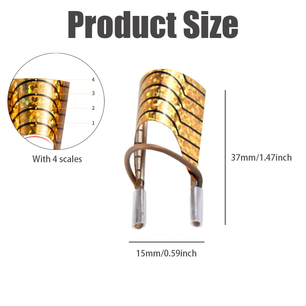 Roshevy 10 PCS Nail Forms Aluminum Nail Art Forms Tips Reusable Nail Extension Guide Protector Nail Accessories Manicure Tool for Acrylic UV Gel French Nail Art Salon Home Use