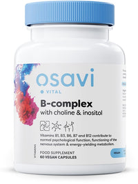 Osavi B-Complex with Choline & Inositol - 60 Vegan caps