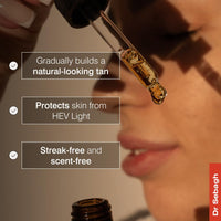 Dr Sebagh Self-Tanning Drops Travel Size- Streak-Free, Scent-Free and Sun-Free Golden Radiance in just a few hours| Mix with Moisturizer for Smooth Application | Create Bronzed Skin- 5 ml