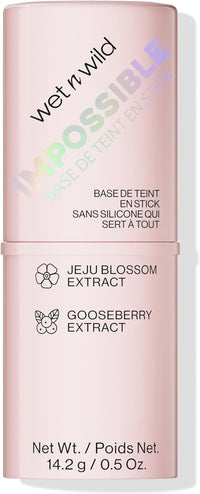 Wet n Wild Impossible Primer Stick, Mattifying Primer Infused with Brightening Gooseberry and Jeju Blossom Extract, Blurs the Appearance of Pores, Nourishing, Silicon-Free Face Primer