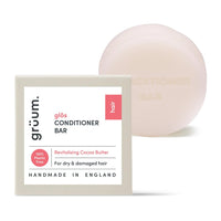 grüum Revitalising Hair Conditioner Bar 50g - SLES, EDTA & Paraben Free Conditioner Bar for Hair Lasts up to 60 Washes - Plant-Based Vegan Solid Conditioner Bar for Hair