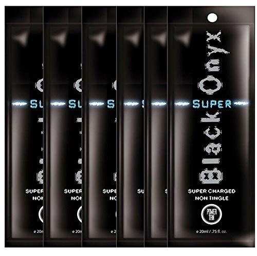 Power Tan 6 SACHETS OF POWER TAN SUPER BLACK ONYX TANNING LOTION