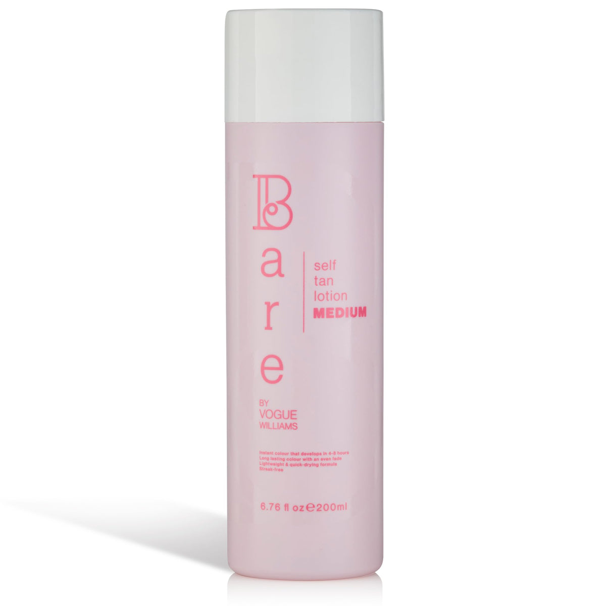 Bare by Vogue - Medium Tan Self-Tanning Lotion - Suitable for All Skin Types - Self Tanner for Face & Body - Long-Lasting Fake Tan - 200ML