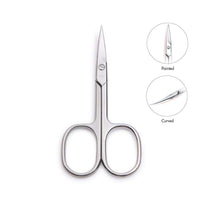 LIVINGO Premium Manicure Scissors Multi-Purpose Stainless Steel Cuticle Pedicure Beauty Grooming Kit for Nail, Toenail, Eyebrow, Eyelash, Dry Skin Curved Blade 9cm