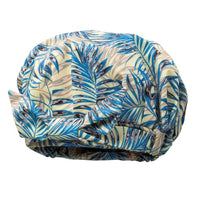 Hydrea London Hydréa London Luxury Shower Cap – Waterproof, Reusable, Stylish & Durable Hair Protection for Bath & Shower – Comfortable Fit, One Size, Elegant Design for Women (Palm Spring)