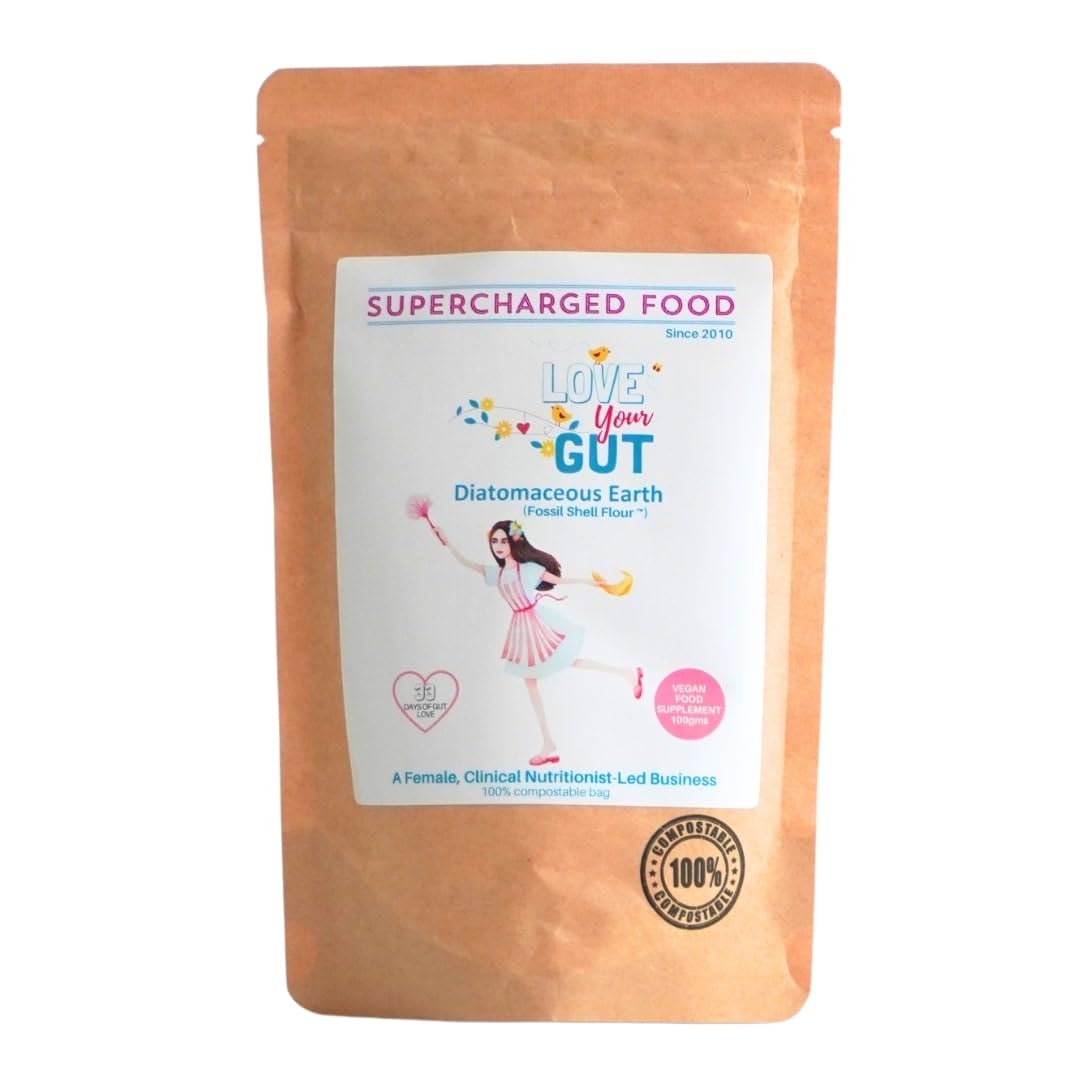 LOVE YOUR GUT Love Your Gut diatomaceous Earth Powder 100g, by Supercharged Food