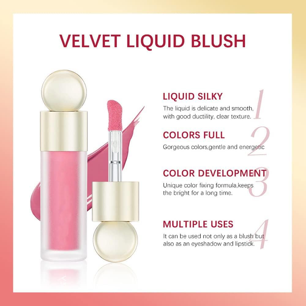 ZDHSOY Liquid Blush - Soft Cream Blush Tint, Makeup for Face & Cheeks (#02)
