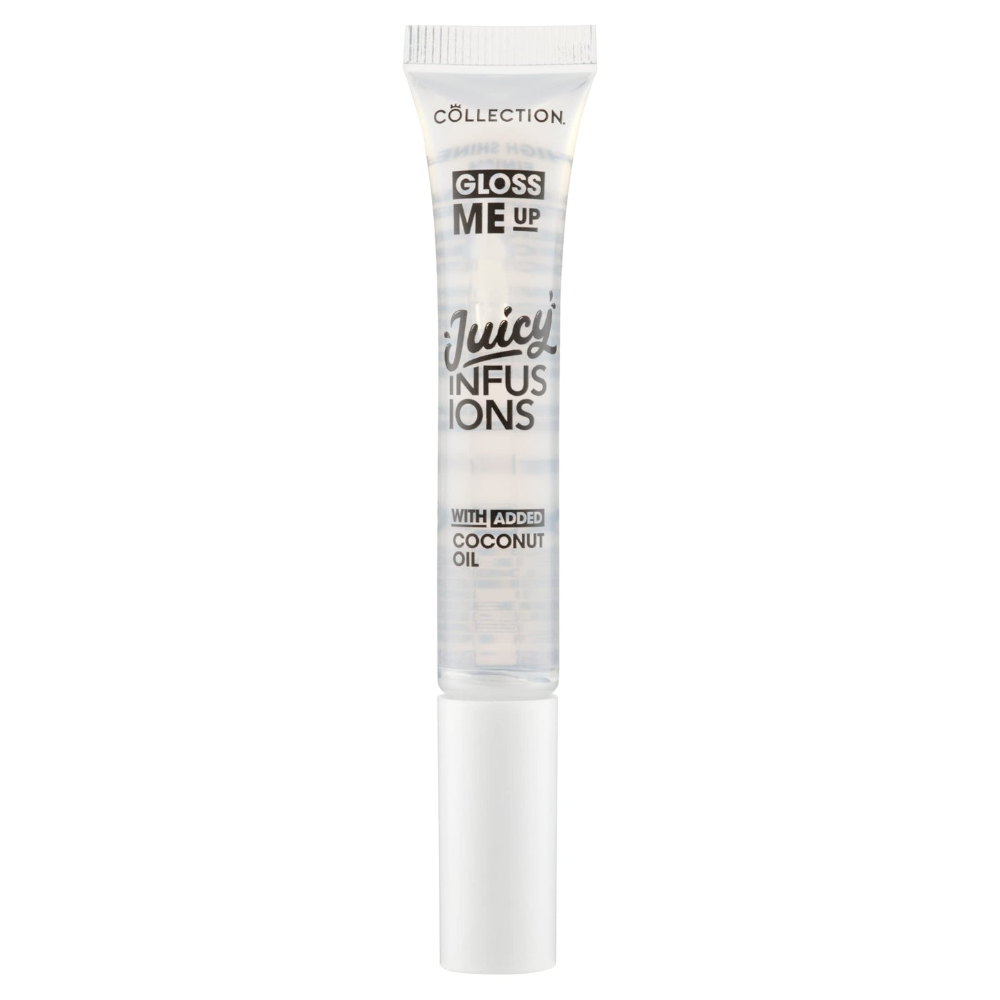 Collection Cosmetics Gloss Me Up Juicy Infusion Lip Gloss, With Added Coconut Oil, Coconut Scented, 9ml, Clear