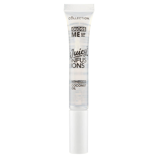 Collection Cosmetics Gloss Me Up Juicy Infusion Lip Gloss, With Added Coconut Oil, Coconut Scented, 9ml, Clear